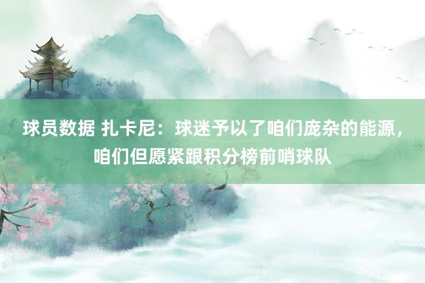 球员数据 扎卡尼：球迷予以了咱们庞杂的能源，咱们但愿紧跟积分榜前哨球队