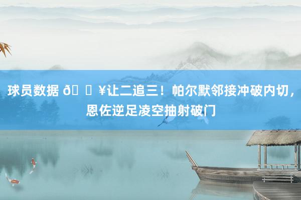 球员数据 💥让二追三！帕尔默邻接冲破内切，恩佐逆足凌空抽射破门